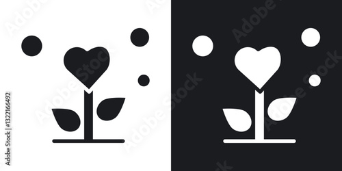 Gratitude icons in solid black and white collection