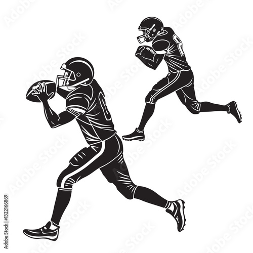 football player silhouette