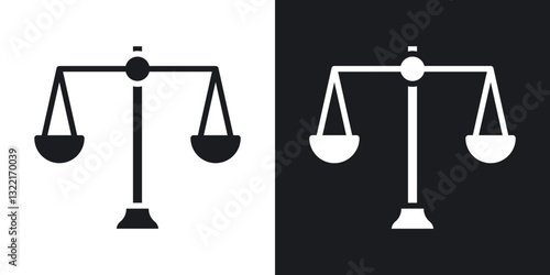 Compare icons in solid black and white collection
