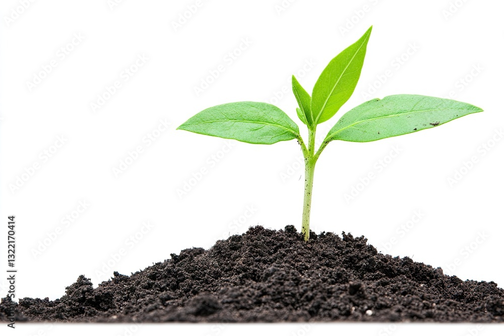 Young sprout emerging from soil (7) Young sprout emerging from soil (7)