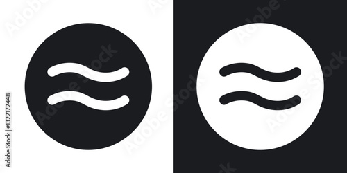 Approximately equal icons in solid black and white collection