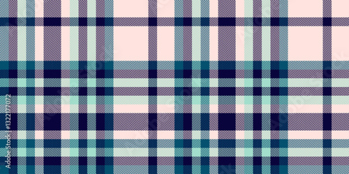 Elegant pastel plaid pattern in teal, pink  purple. Ideal for textile design, apparel, website backgrounds, and stationery.