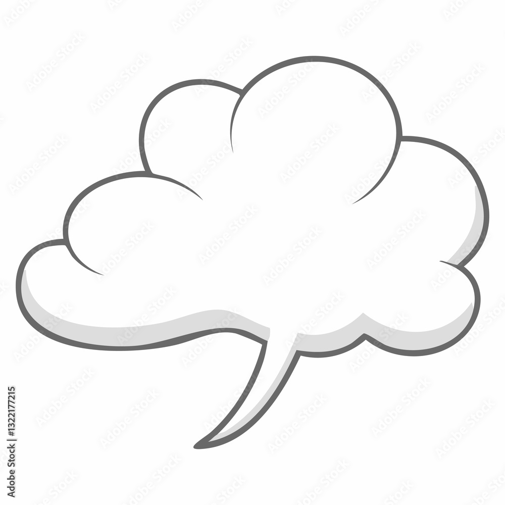 Blank Speech Bubble Graphic Blank Speech Bubble Graphic
