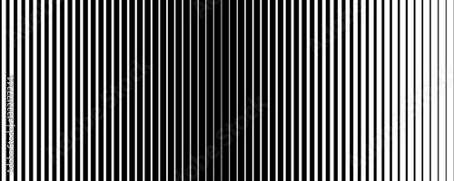 Thin line halftone gradient texture. Fading vertical stripe gradation background. Repeating wide pattern backdrop. Black parallel lines wallpaper for overlay, print, cover, banner, poster. Eps10