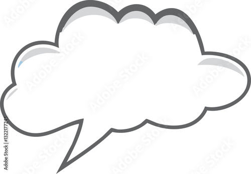 Blank Speech Bubble Graphic