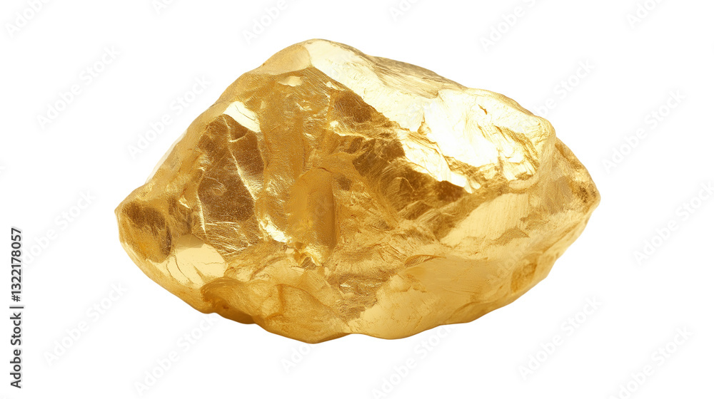 bright gold nugget isolated on white background , transparent png bright gold nugget isolated on white background , transparent png