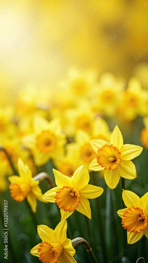 Vibrant Spring Daffodils: A Cheerful Image for Easter Promotions, Greeting Cards, and Floral Arrangements Vibrant Spring Daffodils: A Cheerful Image for Easter Promotions, Greeting Cards, and Floral Arrangements