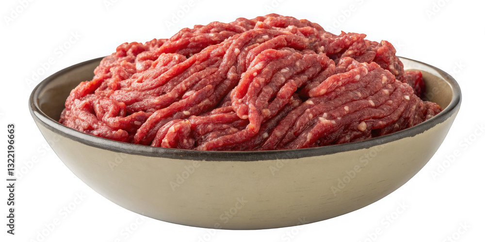 Ground beef isolated on a transparent background. Ground beef isolated on a transparent background.
