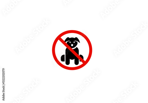 Vector illustration of a sign prohibiting walking of pets Free Download Vector illustration of a sign prohibiting walking of pets - GFXLoad