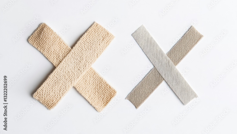 Two crossed adhesive bandages (1) Two crossed adhesive bandages (1)
