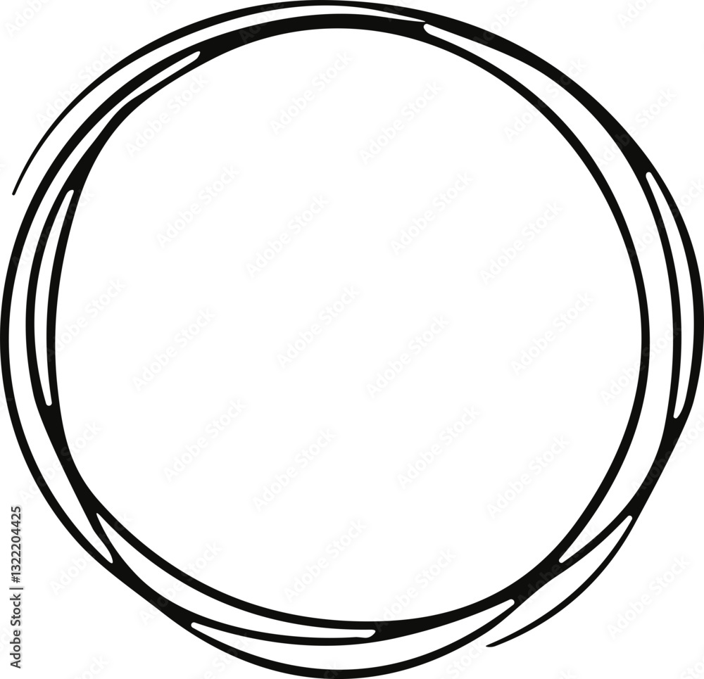 Hand drawn circle line sketch. Vector circular scribble doodle round circles for message note mark design element. Pencil or pen graffiti bubble or ball draft illustration Hand drawn circle line sketch. Vector circular scribble doodle round circles for message note mark design element. Pencil or pen graffiti bubble or ball draft illustration