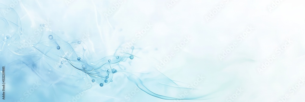 Abstract molecular structures displayed against a clean background create a serene and scientific atmosphere for research exploration Abstract molecular structures displayed against a clean background create a serene and scientific atmosphere for research exploration