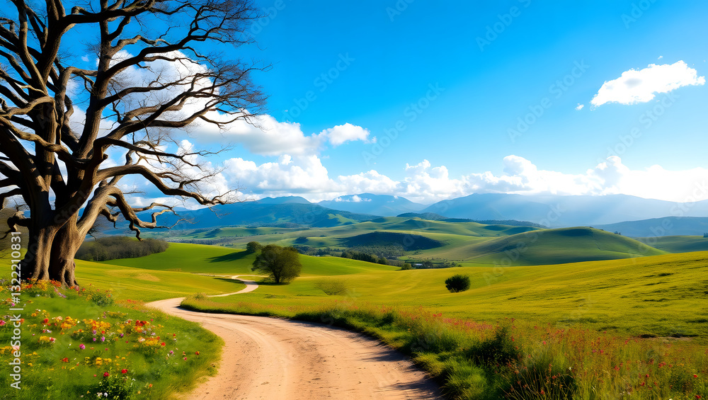 Fototapeta premium road in the countryside