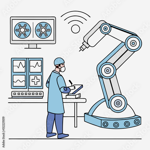 A robotic system capable of performing remote surgeries via 5G connectivity.
