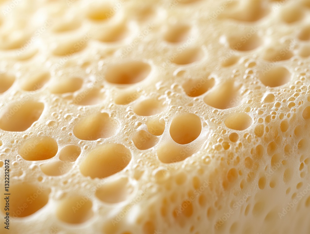 A close-up macro shot of cheese texture A close-up macro shot of cheese texture
