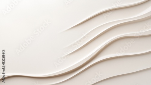 Abstract Wave: A stunning abstract image of soft, gentle waves carved into a solid surface, creating a sense of tranquility and modern elegance.