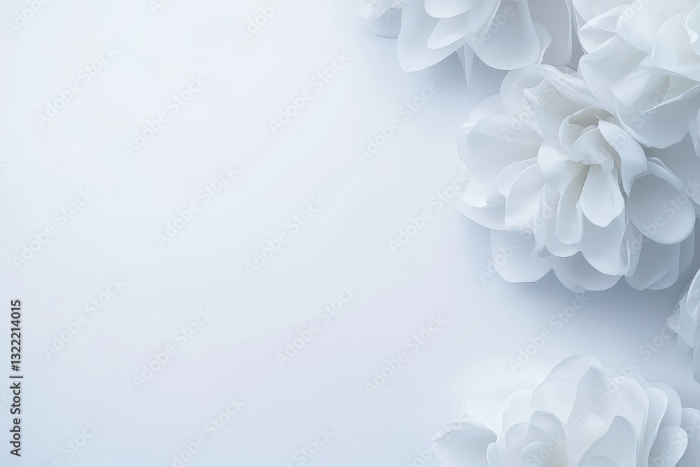 Delicate white decorative flowers arranged in a beautiful composition Delicate white decorative flowers arranged in a beautiful composition
