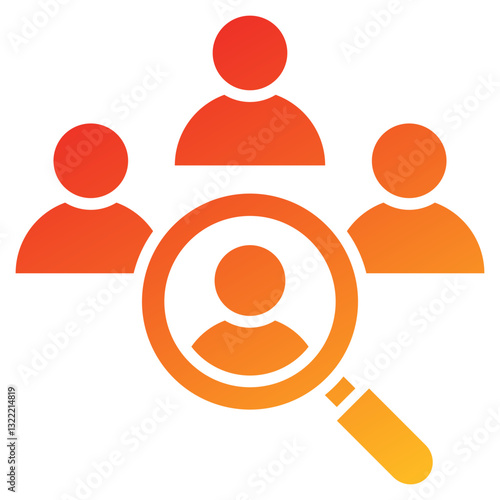 Hiring Glyph Gradient Icon