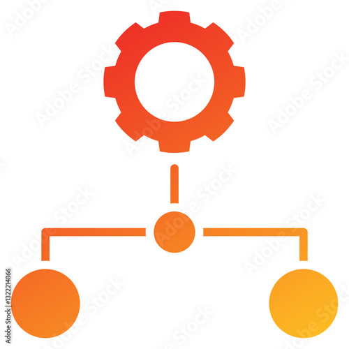Subordinate Glyph Gradient Icon