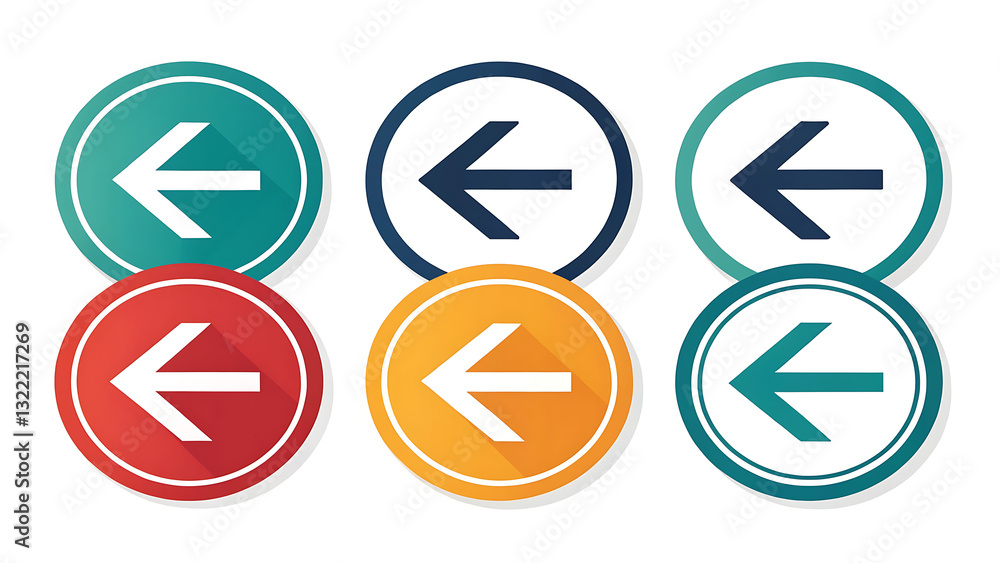 back arrow icons vector eps editable file. generative ai
back arrow icons vector eps editable file. generative ai