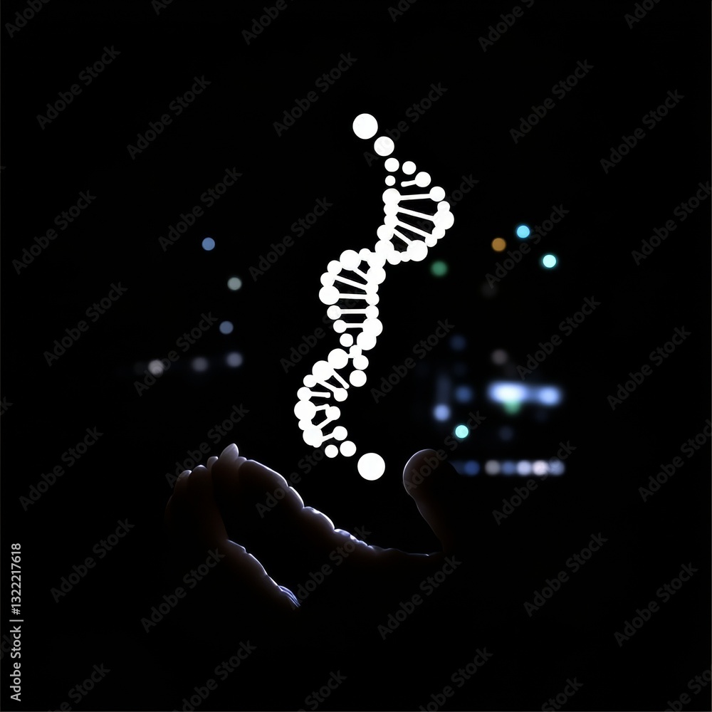Obraz premium Dna Genetic Research: Molecular Biology & Biotechnology in Healthcare Laboratory Science