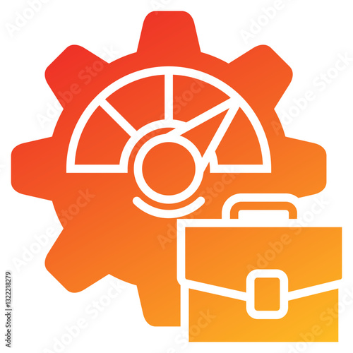 Perfomance Glyph Gradient Icon