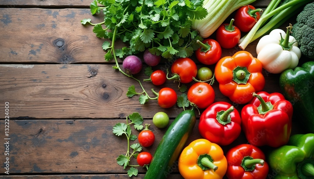 Fresh organic vegetables on rustic wooden table for National Nutrition Month healthy vegetable display Fresh organic vegetables on rustic wooden table for National Nutrition Month healthy vegetable display