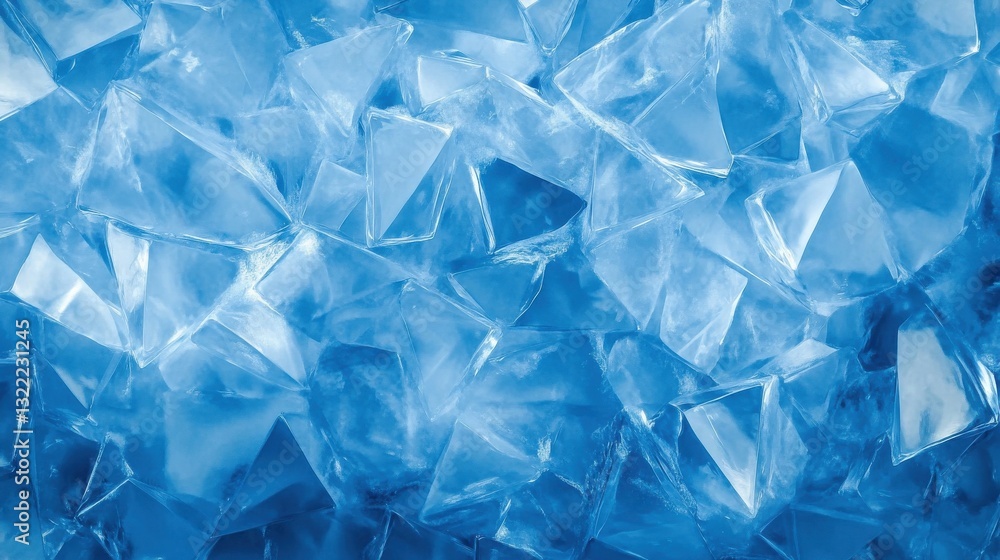 Geometrische blaue Eis Textur Hintergrund Geometrische blaue Eis Textur Hintergrund