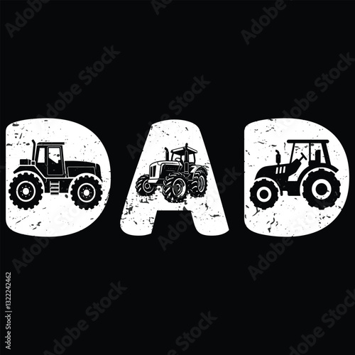 Tractor T-Shirt Design with Vector Graphic by Creative Designer