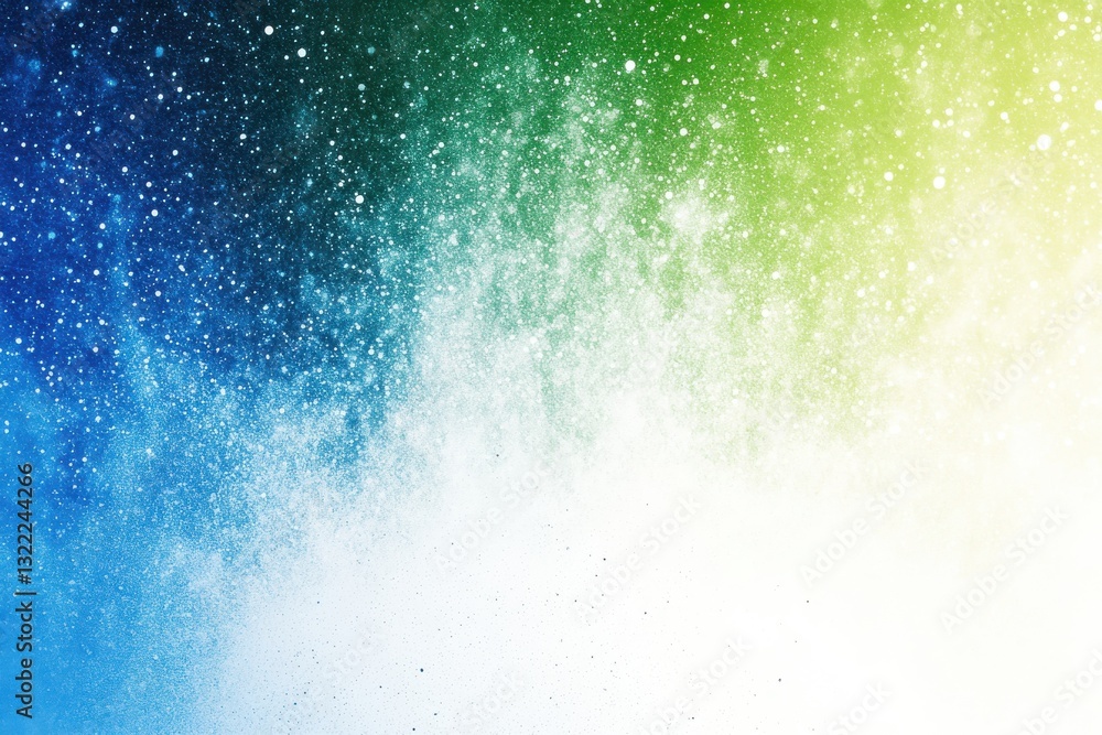 Fototapeta premium Glowing grainy gradient blue green and white noise texture background