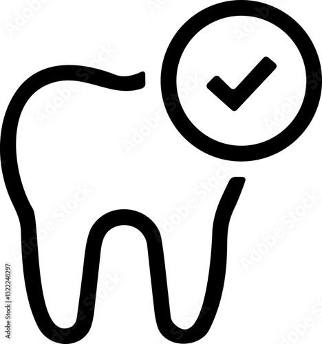 Dental Icon. Dentist, care, disease, teeth whitening, removal, broken, root canal, tooth filling and wisdom teeth. Vector illustration