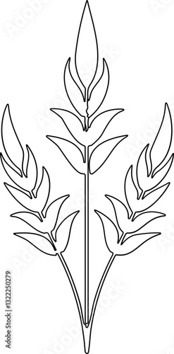 Bunche of wheat or rye ear with whole grain. Wheat wreath and grain spikes icon. Vector illustration