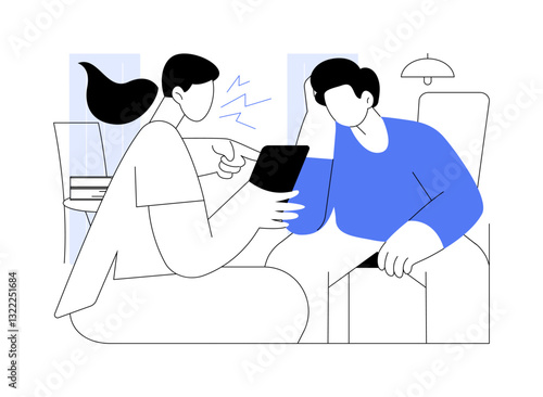 Cheating isolated cartoon vector illustrations.