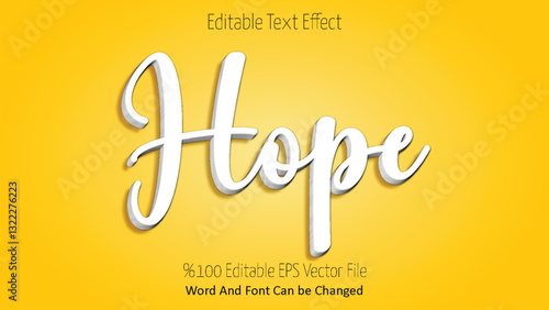 Editable Hope Text Effect