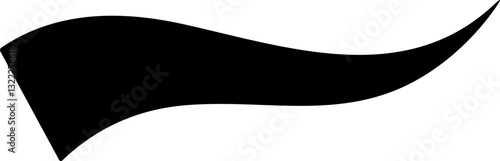 Swoosh and swash tails. Swooshes text tail for baseball design. Sports swash underline shapes in retro style. Swish typography font element for athletics, baseball, football. 