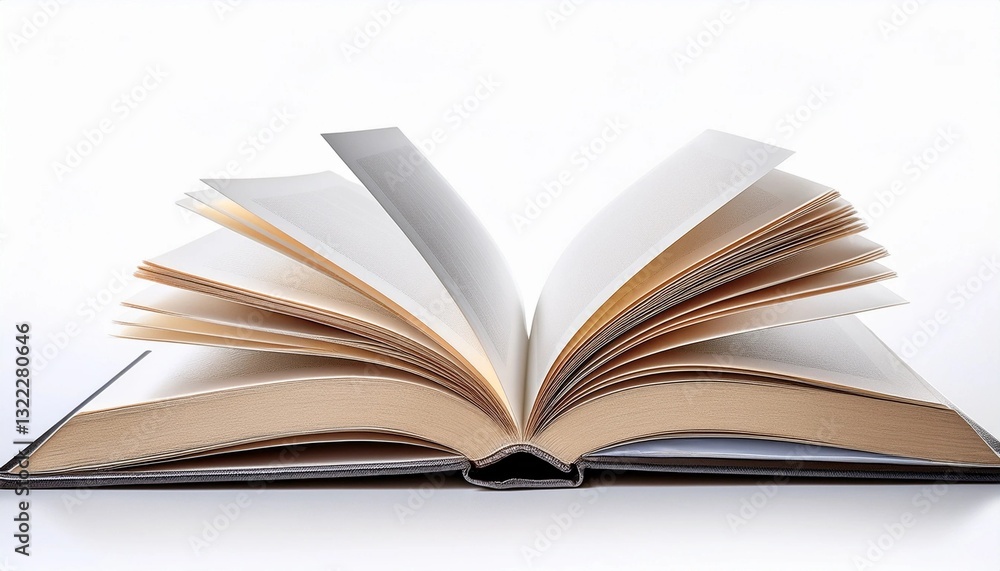 open book on white background open book on white background