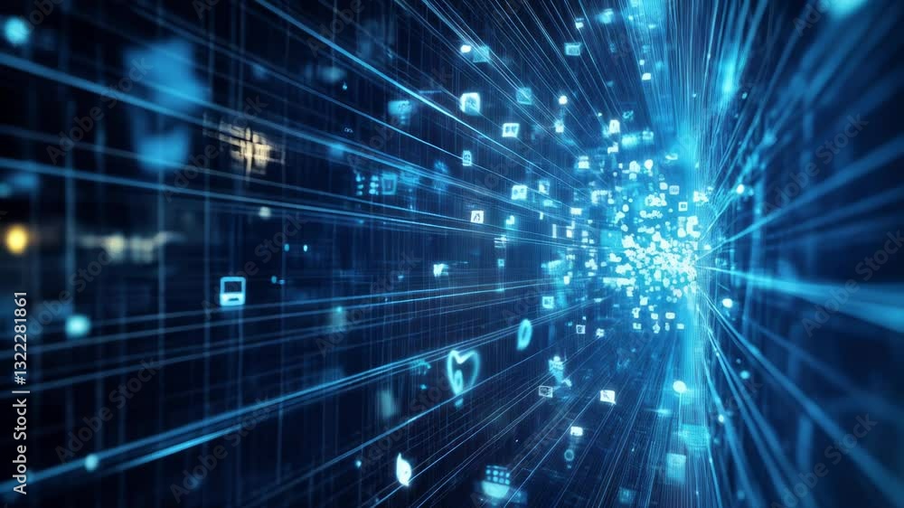 Digital Data Stream: A Visual Representation of the Flow of Information in the Modern Digital Age Digital Data Stream: A Visual Representation of the Flow of Information in the Modern Digital Age
