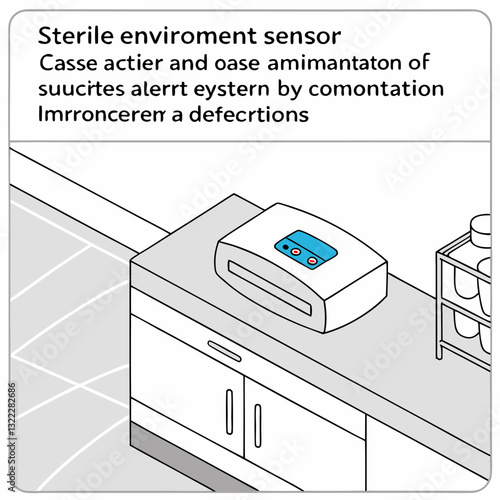 A sterile environment sensor that alerts doctors if contamination is detected.
