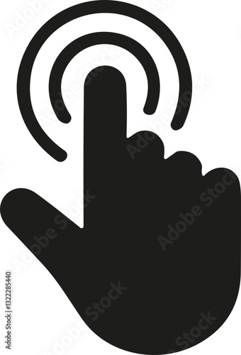 Computer flat mouse click cursor hand icon and loading icons. Cursor icon. Vector illustration. Mouse click cursor.