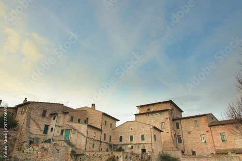Fototapeta Naklejka Na Ścianę i Meble -  Ancient alley in Spello, Umbria Region, Italy