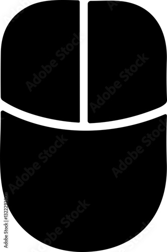 Mouse flat Icon. Computer hardware mouse icon vector. Left and right click vector. Pressing different mouse buttons for PC. Mouse wheel scroll