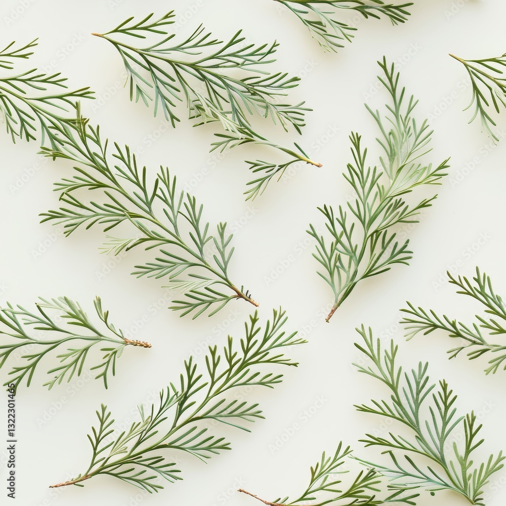 A delicate pattern of nearly invisible cypress tree cupressus leaf with light green edges against a clean and simple background A delicate pattern of nearly invisible cypress tree cupressus leaf with light green edges against a clean and simple background
