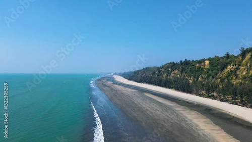 Aerial Drone Footage of the World’s Longest Beach | Cox’s Bazar, Bangladesh