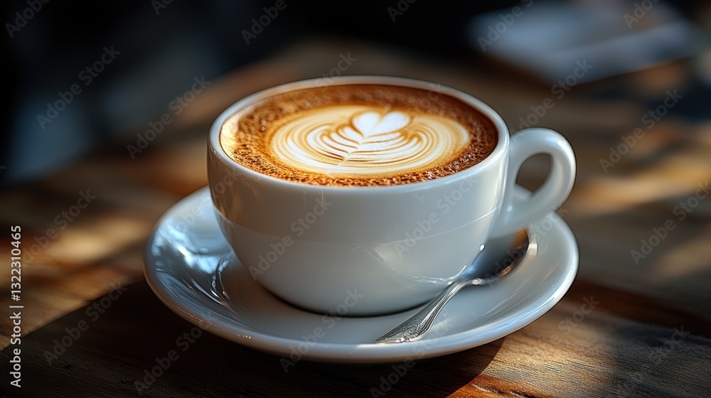 A frothy white cup cradled a swirling cloud of liquid coffee, ready to be unleashed onto a pristine saucer and spoon, a symphony of flavors waiting to be savored. A frothy white cup cradled a swirling cloud of liquid coffee, ready to be unleashed onto a pristine saucer and spoon, a symphony of flavors waiting to be savored.