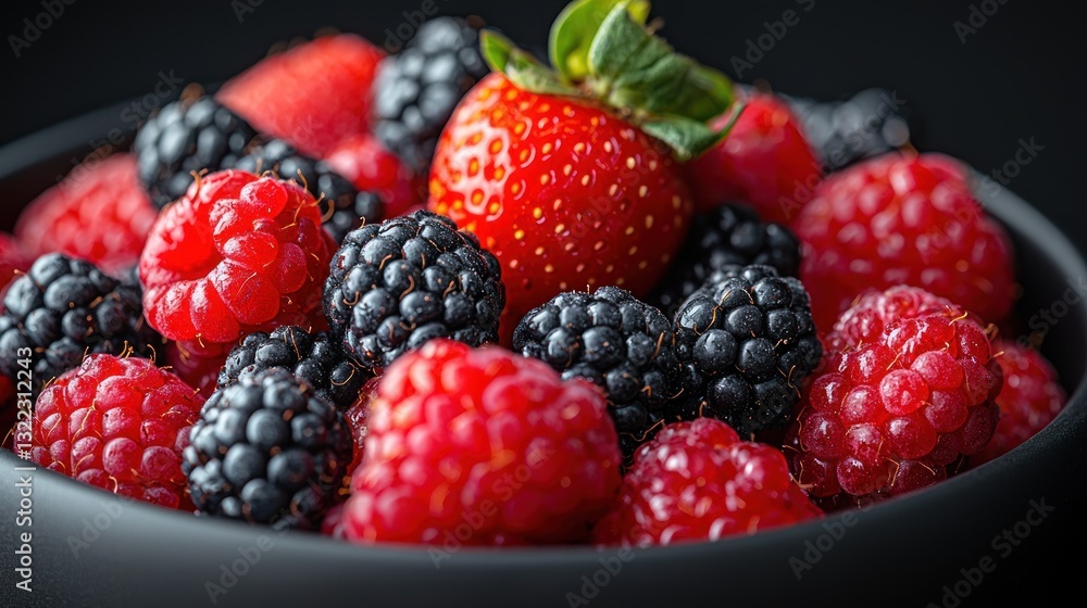 Fresh berries in a bowl Fresh berries in a bowl