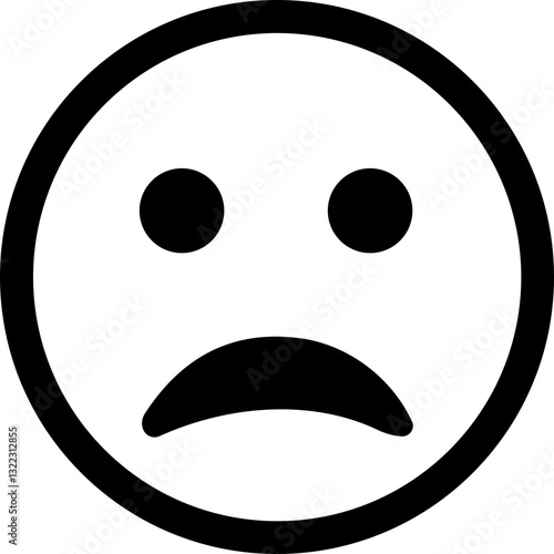 Emoji icon. Emoticon. Emotion. Face Gestures. Social Media. Crying, Sad, Angry, shocked facial expression.
