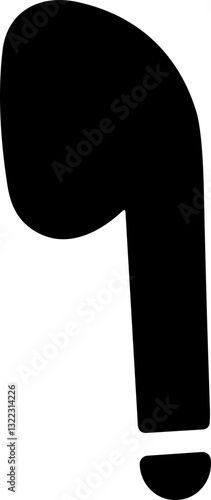 HandFree flat icon. Headphone wireless earphone symbol. Headset silhouette. Hand free.