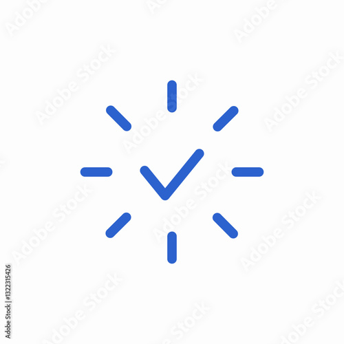 process completion icon sign vector