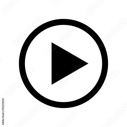 Free Download Play icon vector. Music video play button symbol design - GFXLoad