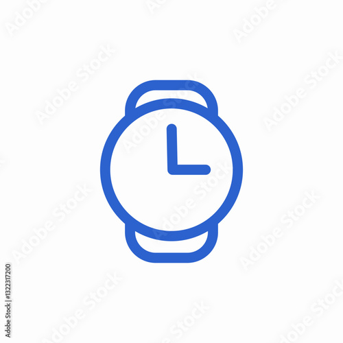 wrist watch icon sign vector